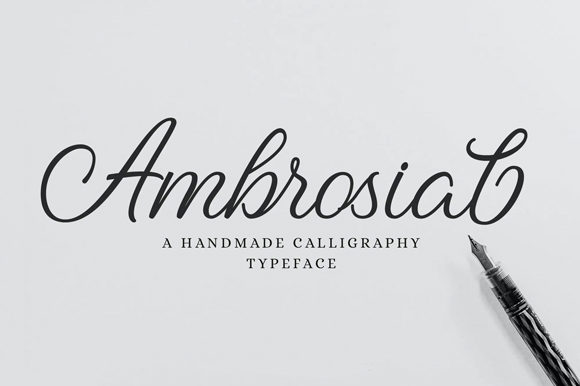 Ambrosial Font: A Handwritten Typeface for a Professional Brand