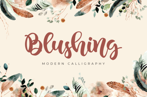 Blushing Font: Elevate Your Brand with Modern Handwritten Typography