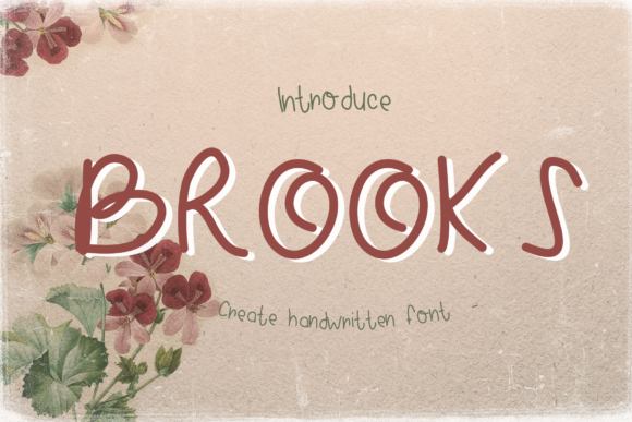 Brooks Typeface: A Joyful Handwritten Font for Creative Branding
