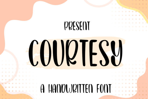 Courtesy: A Joyful Handwritten Typeface for Editorial Design