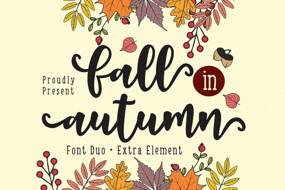 Enhance Your Brand with the Fall in Autumn Typeface