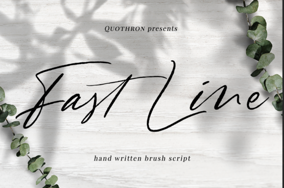Fast Line: A Handwritten Typeface for Modern Web Design