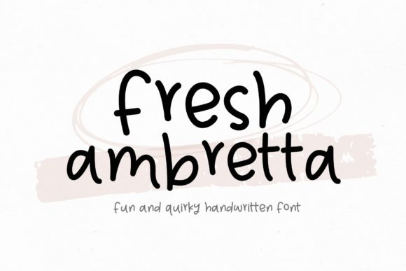 Fresh Ambretta: A Handwritten Font That Elevates Your Brand