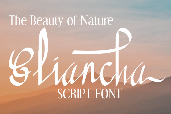 Gliancha: A Handwritten Typeface for Modern Marketing Creativity