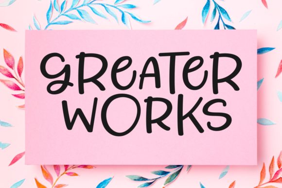 Greater Works: A Handwritten Font That Elevates Editorial Design