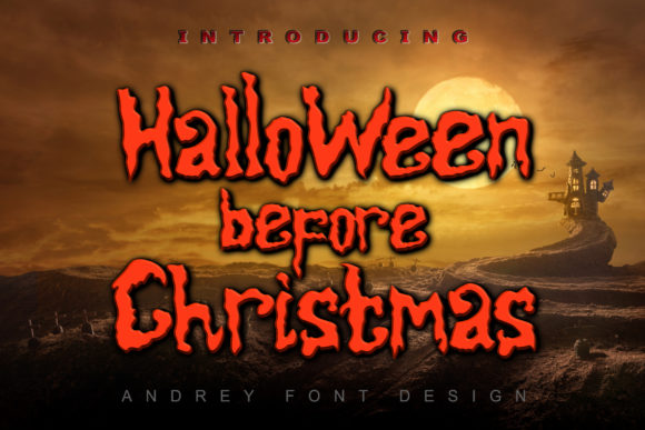Halloween Before Christmas: A Premium Font for Spooky Branding Moments