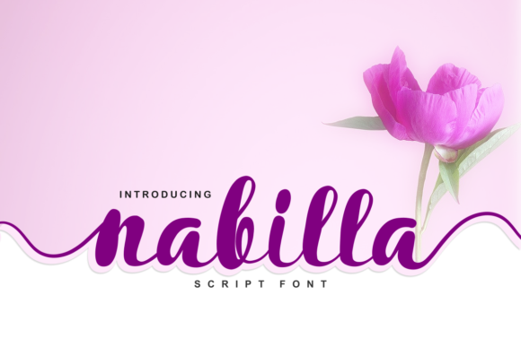 Nabilla: A Script Font with Personality for Creative Projects
