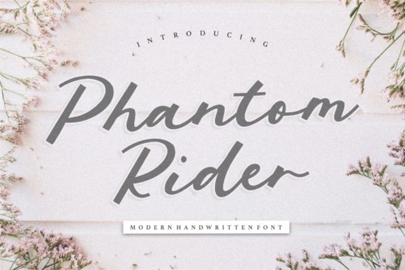 Phantom Rider Font: A Handwritten Typeface for Real Makers