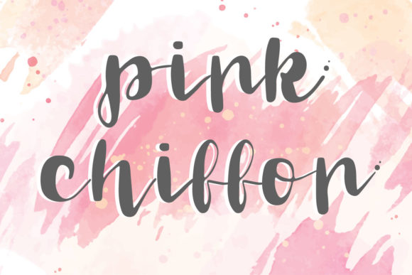 Pink Chiffon: A Handwritten Typeface for Editorial Elegance