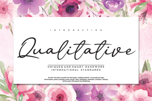 Qualitative Font: A Handwritten Typeface That Elevates Web Design
