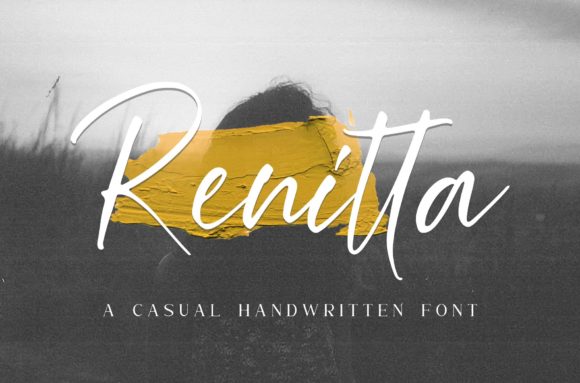 Renitta Font: A Handwritten Typeface for Digital Designers