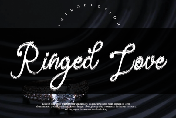 Ringed Love: A Handwritten Typeface for Heartfelt Crafts