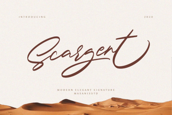 Scargent: A Handwritten Font That Brings Craft Projects to Life