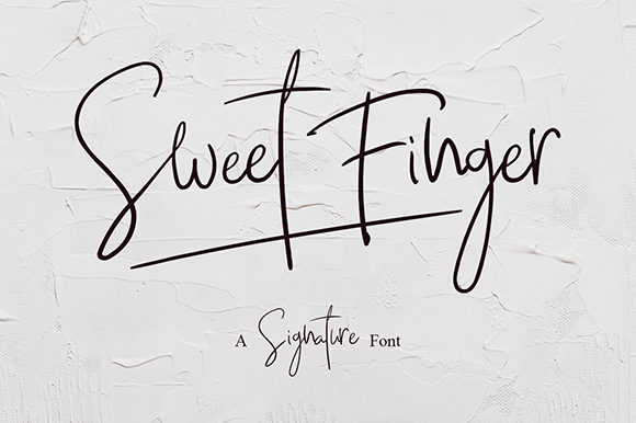Sweet Finger Font: A Handwritten Typeface for Modern Web Design