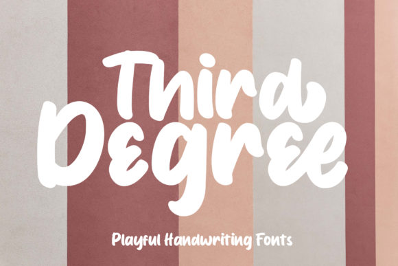 Third Degree: A Handwritten Font for Strong Brand Identity
