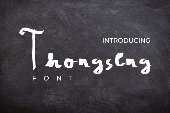 Thongseng: A Friendly Handwritten Font for Creative Branding
