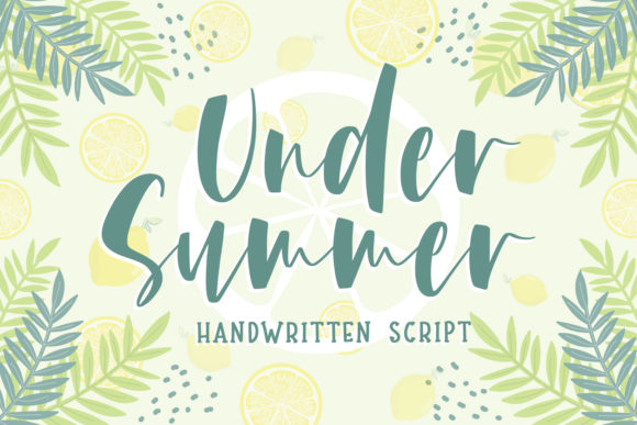 Under Summer Font: A Modern Handwritten Typeface for Web Design