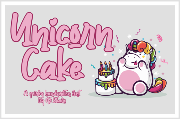 Unicorn Cake Font: A Versatile Handwritten Typeface for Crafters