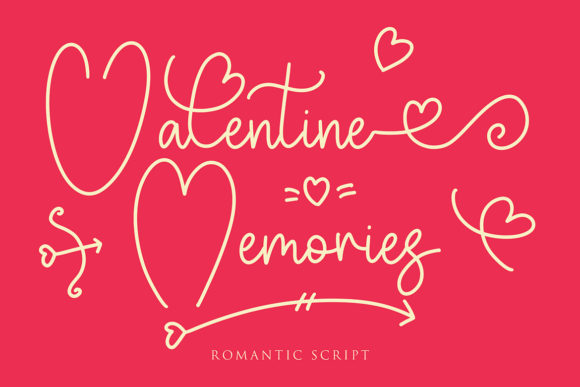 Valentine Memories Font: Elevate Your Campaign Typography