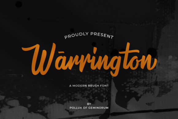 Warrington Font: A Beautiful Script for Craft and Design Projects