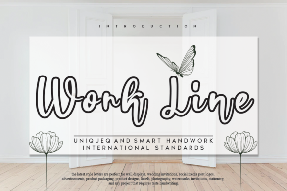 Work Line: A Handwritten Typeface for Crafters and Creators
