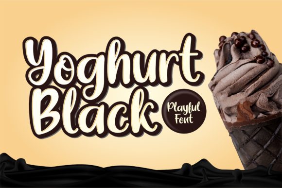 Yoghurt Black: A Handwritten Typeface for Makers and Creatives